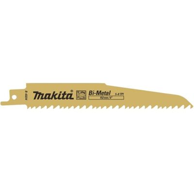 Makita, Sägeblatt, B-43234 Tiesinio pjūklo pjūkleliai BIM 152x1,6mm (5-8tpi), 5Vnt., metalui, medžiui, medžiui su vinim Makita, Sägeblatt, B-43234 Tiesinio pjūklo pjūkleliai BIM 152x1,6mm (5-8tpi), 5Vnt., metalui, medžiui, medžiui su vinim