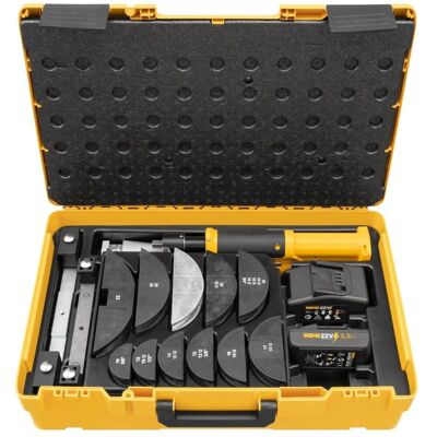 Rems, Zange, 153418 R220 153418 Hydro-Swing Akku Rohrbieger 22V Set 10-12-14-15-16-17-18-20-22-25/26-32 Rems, Zange, 153418 R220 153418 Hydro-Swing Akku Rohrbieger 22V Set 10-12-14-15-16-17-18-20-22-25/26-32