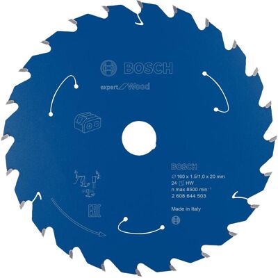 Bosch Professional Zubehör, Sägeblatt, Akku-Kreissägeblatt Expert for Wood, 160 x 1,5/1 x 20, 24 Zähne Bosch Professional Zubehör, Sägeblatt, Akku-Kreissägeblatt Expert for Wood, 160 x 1,5/1 x 20, 24 Zähne