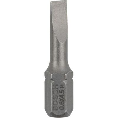 Bosch Professional Zubehör, Bits, Schrauberbit Extra-Hart S 0,6 x 4,5, 25 mm, 3er-Pack (Schraubschlitz, Sechskant (hexagonal)) Bosch Professional Zubehör, Bits, Schrauberbit Extra-Hart S 0,6 x 4,5, 25 mm, 3er-Pack (Schraubschlitz, Sechskant (hexagonal))
