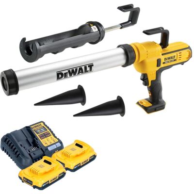 DeWalt, Kartuschenpistole + Fettpresse, DCE 581 D2K Akku Kartuschenpistole 18 V 310 ml + 2x Akku 2,0 Ah + Ladegerät + Koffer (Kartuschenpistole) DeWalt, Kartuschenpistole + Fettpresse, DCE 581 D2K Akku Kartuschenpistole 18 V 310 ml + 2x Akku 2,0 Ah + Ladegerät + Koffer (Kartuschenpistole)