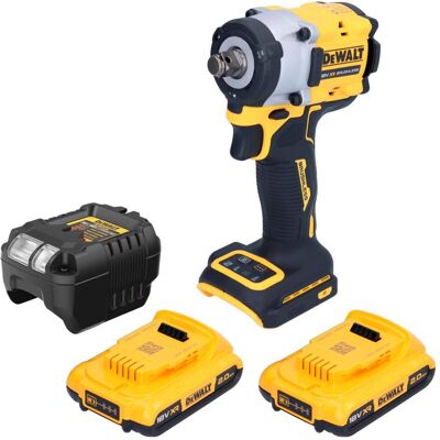 DeWalt, Bohrmaschine + Akkuschrauber, DCF 921 D2 Akku Schlagschrauber 18 V 400 Nm 1/2" Brushless + 2x Akku 2,0 Ah + Ladegerät (Schlagschrauber) DeWalt, Bohrmaschine + Akkuschrauber, DCF 921 D2 Akku Schlagschrauber 18 V 400 Nm 1/2" Brushless + 2x Akku 2,0 Ah + Ladegerät (Schlagschrauber)