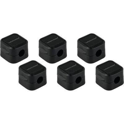Varia, Kabelhalter, Kabelhalter, 6er-Set, schwarz Varia, Kabelhalter, Kabelhalter, 6er-Set, schwarz