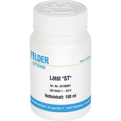 Felder Lottechnik Felder Löttechnik "ST" Lötöl Inhalt 100 ml F-SW 11, Lötgerät Zubehör Felder Lottechnik Felder Löttechnik "ST" Lötöl Inhalt 100 ml F-SW 11, Lötgerät Zubehör