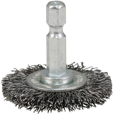 Makita, Schleifmittel, Zubehör D-76467 Rundbürste ZK1/4 x 38 mm gefalteter Stahl Makita, Schleifmittel, Zubehör D-76467 Rundbürste ZK1/4 x 38 mm gefalteter Stahl