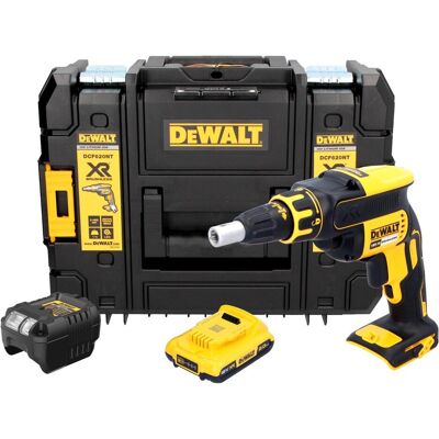 DeWalt, Bohrmaschine + Akkuschrauber, DCF 620 D1T Akku Trockenbauschrauber 18 V 30 Nm Brushless + 1x Akku 2,0 Ah + Ladegerät + (Trockenbauschrauber) DeWalt, Bohrmaschine + Akkuschrauber, DCF 620 D1T Akku Trockenbauschrauber 18 V 30 Nm Brushless + 1x Akku 2,0 Ah + Ladegerät + (Trockenbauschrauber)