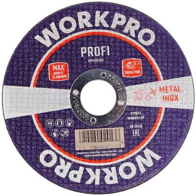 Workpro, Sägeblatt, Cutting disc, stainless steel, profi - ø125 x 1.6 x 22.2 mm Workpro, Sägeblatt, Cutting disc, stainless steel, profi - ø125 x 1.6 x 22.2 mm