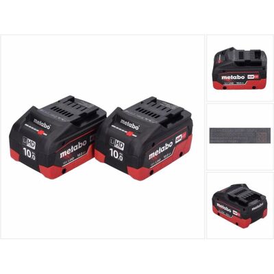 Metabo, Werkzeugakku + Ladegerät, Akkupack Set (18 V) Metabo, Werkzeugakku + Ladegerät, Akkupack Set (18 V)
