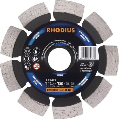 Rhodius, Sägeblatt, Diamant-Trennscheibe segmentie Rhodius, Sägeblatt, Diamant-Trennscheibe segmentie