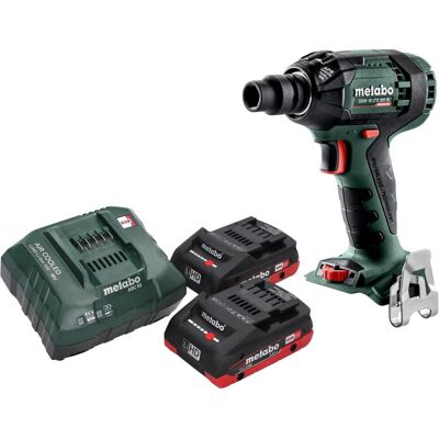 Metabo, Bohrmaschine + Akkuschrauber, SSW 18 LTX 300 BL Akku Schlagschrauber 18 V 300 Nm 1/2" Brushless + 2x LiHD Akku 4,0 Ah + (Schlagschrauber) Metabo, Bohrmaschine + Akkuschrauber, SSW 18 LTX 300 BL Akku Schlagschrauber 18 V 300 Nm 1/2" Brushless + 2x LiHD Akku 4,0 Ah + (Schlagschrauber)