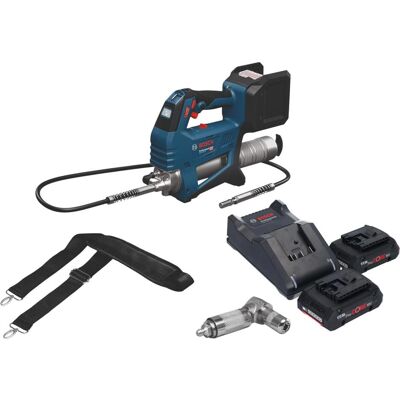 Professional, Kartuschenpistole + Fettpresse, Bosch GFP 18V-10 Akku Fettpresse 18 V 10000 psi + 2x ProCORE Akku 4,0 Ah + Ladegerät (Fettpresse) Professional, Kartuschenpistole + Fettpresse, Bosch GFP 18V-10 Akku Fettpresse 18 V 10000 psi + 2x ProCORE Akku 4,0 Ah + Ladegerät (Fettpresse)