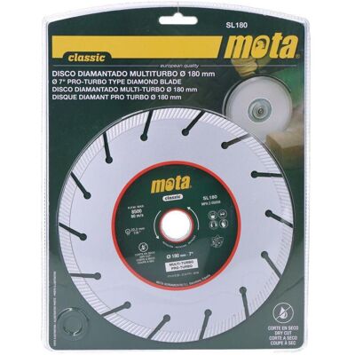 Mota Herramientas, Sägeblatt, Multi-Turbo-Diamantsägeblatt, ø 180 mm Mota Herramientas, Sägeblatt, Multi-Turbo-Diamantsägeblatt, ø 180 mm