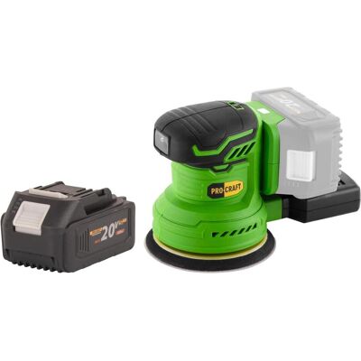 Procraft, Schleifmaschine + Poliermaschine, PX20BLbb Akku Exzenterschleifer 20 V 125 mm Brushless + 1x Akku 4,0 Ah - ohne Ladegerät (Exzenterschleifer) Procraft, Schleifmaschine + Poliermaschine, PX20BLbb Akku Exzenterschleifer 20 V 125 mm Brushless + 1x Akku 4,0 Ah - ohne Ladegerät (Exzenterschleifer)