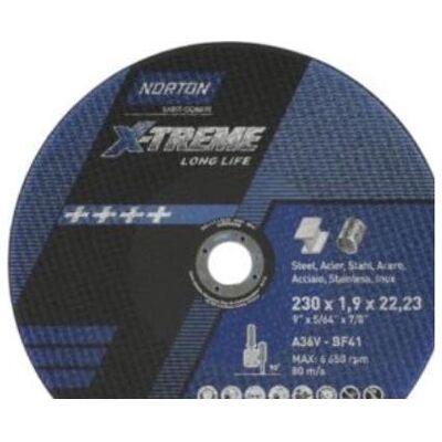 Saint-Gobain Schleifscheibe - 230x1.9x22.23mm - T41 - X-Treme Saint-Gobain Schleifscheibe - 230x1.9x22.23mm - T41 - X-Treme
