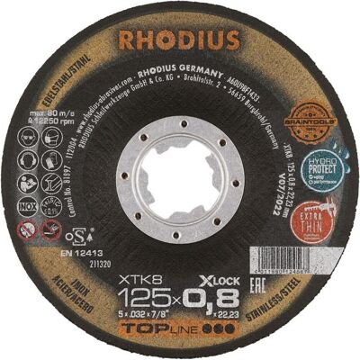 Rhodius, Sägeblatt, Extradünne Trennscheibe XTK8 X-LOCK Rhodius, Sägeblatt, Extradünne Trennscheibe XTK8 X-LOCK