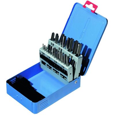 Cimco, Gewindeschneider + Gewindebohrer, HSS-Gewindebohrer-Sätze 2,5-3,3-4,2-5-6,8-8,5-10,2 mm Durchmesser Cimco, Gewindeschneider + Gewindebohrer, HSS-Gewindebohrer-Sätze 2,5-3,3-4,2-5-6,8-8,5-10,2 mm Durchmesser