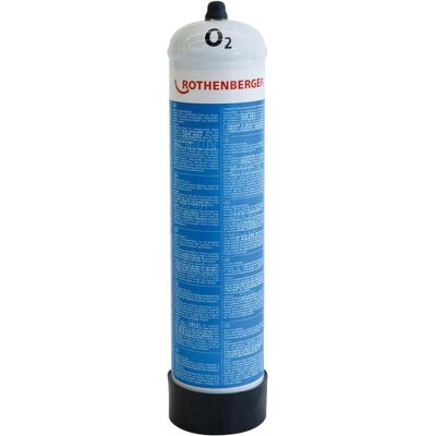 Rothenberger Oxygen flaske til ALLGAS Mobile Pro 110 bar, 1.20 Kg, Lötgerät Zubehör Rothenberger Oxygen flaske til ALLGAS Mobile Pro 110 bar, 1.20 Kg, Lötgerät Zubehör