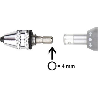 Donau, Zubehör Bohrer, Schnellspannfutter mit 4 mm Sechskant Bit Donau, Zubehör Bohrer, Schnellspannfutter mit 4 mm Sechskant Bit
