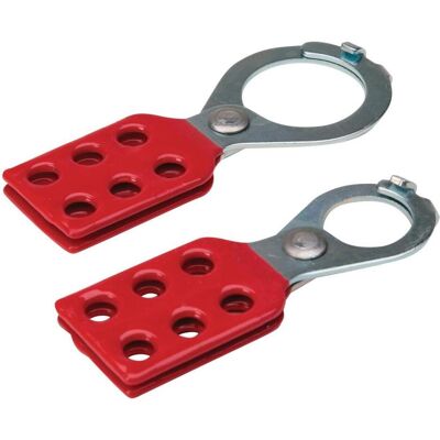 Brady, Zubehör Maschine, Stahl-Schliessbügel mit Verschluss (Mehrfach-Schliessbügel), 25 mm, Rot (1 Stück) (105718) Brady, Zubehör Maschine, Stahl-Schliessbügel mit Verschluss (Mehrfach-Schliessbügel), 25 mm, Rot (1 Stück) (105718)