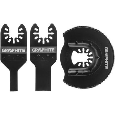 Graphite, Sägeblatt, Saw blade set for metal, 3 pcs. (56H072) Graphite, Sägeblatt, Saw blade set for metal, 3 pcs. (56H072)