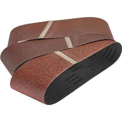 wolfcraft, Schleifmittel, 1 Gew.-Schleifbänder-Set 5-tlg. 76x457 (120, 40, 80) wolfcraft, Schleifmittel, 1 Gew.-Schleifbänder-Set 5-tlg. 76x457 (120, 40, 80)