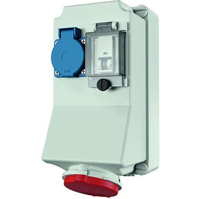 Mennekes 98326 Graue Steckdosenbox - Industrie 16A 5-polig Mennekes 98326 Graue Steckdosenbox - Industrie 16A 5-polig