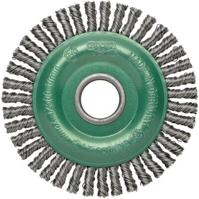 Osborn, Schleifmittel, Rundbürste Ø 125 mm Drahtstärke 0,35 mm VA 6 mm 12000 min-¹ Osborn, Schleifmittel, Rundbürste Ø 125 mm Drahtstärke 0,35 mm VA 6 mm 12000 min-¹