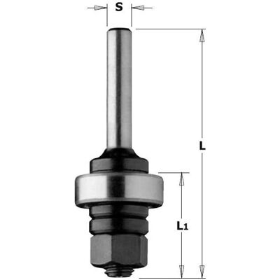 CMT, Fräser, 924.120.00 Spindel ohne Lagerwelle 12 mm CMT, Fräser, 924.120.00 Spindel ohne Lagerwelle 12 mm