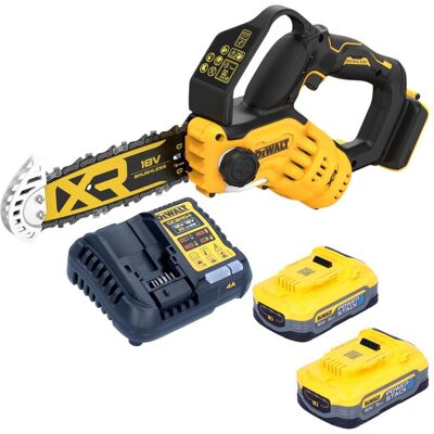 DeWalt, Säbelsäge, DCMPS 520 H2 Akku Astsäge 18 V 20 cm Brushless + 2x Powerstack Akku 5,0 Ah + Ladegerät DeWalt, Säbelsäge, DCMPS 520 H2 Akku Astsäge 18 V 20 cm Brushless + 2x Powerstack Akku 5,0 Ah + Ladegerät