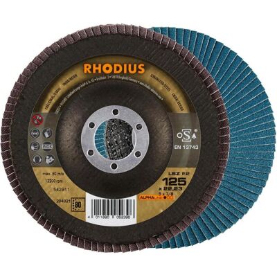 Rhodius ALPHAline LSZ F2 Lamellenschleifscheibe - 125 x 22,23 mm - P60 Rhodius ALPHAline LSZ F2 Lamellenschleifscheibe - 125 x 22,23 mm - P60