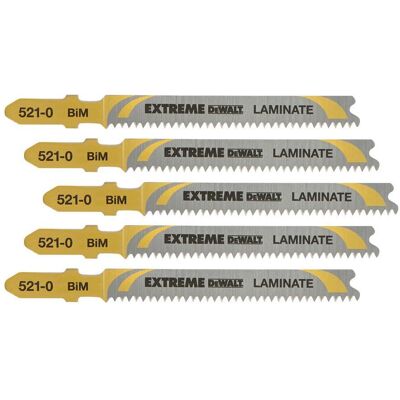 DeWalt, Sägeblatt, Stichsaegeblatt BIM Laminat <15mm 5Stk DeWalt, Sägeblatt, Stichsaegeblatt BIM Laminat <15mm 5Stk