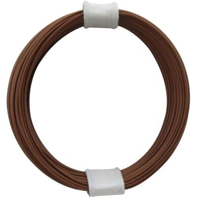 Donau, Kabelleitung, Kupferschalt Litze hochflexibel 0,04 mm² / 10 m braun (10 m) Donau, Kabelleitung, Kupferschalt Litze hochflexibel 0,04 mm² / 10 m braun (10 m)