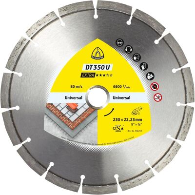 Klingspor, Sägeblatt, DT 350 U Extra - Diamanttrennscheibe 115 x 22,23 mm Klingspor, Sägeblatt, DT 350 U Extra - Diamanttrennscheibe 115 x 22,23 mm