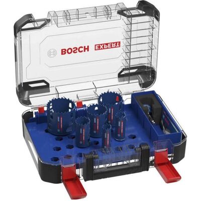 Bosch Professional Zubehör, Lochsäge, EXPERT Multi Material PC Plus Lochsägen-Set mit Zentrierbohrer, 22/25/35/51/60/68 mm, 9-tlg. Bosch Professional Zubehör, Lochsäge, EXPERT Multi Material PC Plus Lochsägen-Set mit Zentrierbohrer, 22/25/35/51/60/68 mm, 9-tlg.