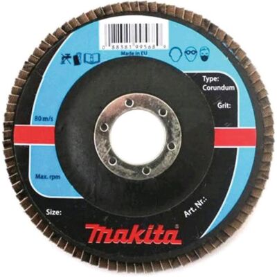 Makita, Schleifmittel, P-65187 Lamellenscheibe Corun. 125 K60 (60) Makita, Schleifmittel, P-65187 Lamellenscheibe Corun. 125 K60 (60)