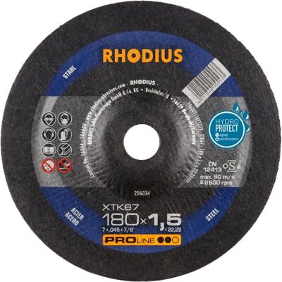 Rhodius, Sägeblatt, PROline XTK67 Extradünne Trennscheibe 180 x 1,5 x 22,23 mm Rhodius, Sägeblatt, PROline XTK67 Extradünne Trennscheibe 180 x 1,5 x 22,23 mm
