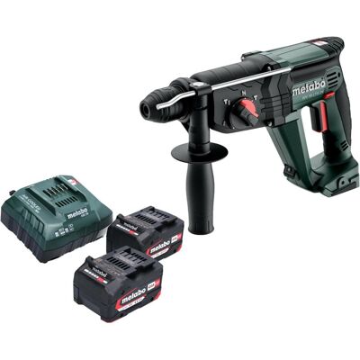 Metabo, Bohrmaschine + Akkuschrauber, KH 18 LTX 24 Akku Kombihammer 18 V 2,1 J SDS Plus + 2x Akku 4,0 Ah + Ladegerät (Bohrhammer) Metabo, Bohrmaschine + Akkuschrauber, KH 18 LTX 24 Akku Kombihammer 18 V 2,1 J SDS Plus + 2x Akku 4,0 Ah + Ladegerät (Bohrhammer)