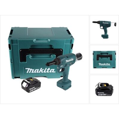 Makita, Tacker + Nagelpistole, DRV 250 T1J Akku Blindnietsetzgerät 18 V 20 kN Brushless + 1x Akku 5,0 Ah + Makpac - ohne Lad (Nagelpistole) Makita, Tacker + Nagelpistole, DRV 250 T1J Akku Blindnietsetzgerät 18 V 20 kN Brushless + 1x Akku 5,0 Ah + Makpac - ohne Lad (Nagelpistole)