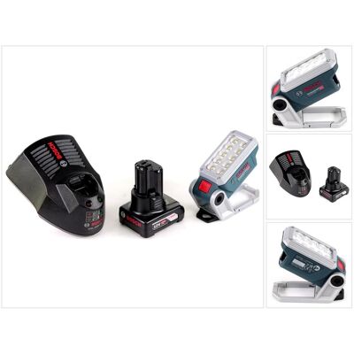 Bosch Professional, Arbeitsleuchte, Akku Lampe GLI 12V-330 DeciLED + 1x 6,0 Ah Akku + Ladegerät Bosch Professional, Arbeitsleuchte, Akku Lampe GLI 12V-330 DeciLED + 1x 6,0 Ah Akku + Ladegerät