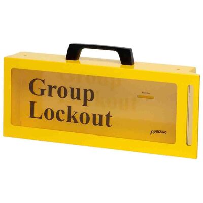 Brady, Zubehör Maschine, Grosser Gruppenverschlusskasten (tragbar oder zur Wandmontage), Qualitätsstahlblech, Gelb, 15 Brady, Zubehör Maschine, Grosser Gruppenverschlusskasten (tragbar oder zur Wandmontage), Qualitätsstahlblech, Gelb, 15