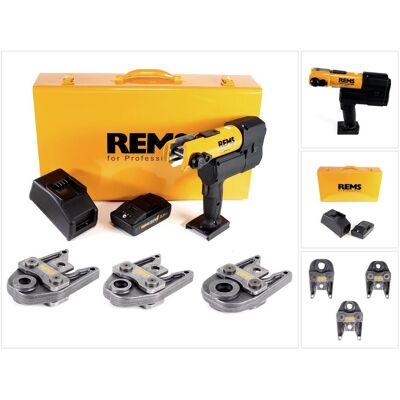 Rems, Presswerkzeug, Akku-Press 22V ACC + 1x Akku 2,5Ah + Schnellladegerät + Pressbacken Presszangen Standard TH16 (Rohrpresse) Rems, Presswerkzeug, Akku-Press 22V ACC + 1x Akku 2,5Ah + Schnellladegerät + Pressbacken Presszangen Standard TH16 (Rohrpresse)
