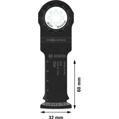 Bosch Professional Zubehör, Sägeblatt, PRO PAIZ 32 APB Blatt für Multifunktionswerkzeuge, 32 x 60 mm Bosch Professional Zubehör, Sägeblatt, PRO PAIZ 32 APB Blatt für Multifunktionswerkzeuge, 32 x 60 mm