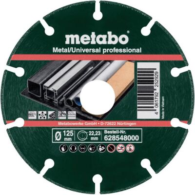 Metabo Diamantscheibe MUP - Universal/Metall - 125x1,3x22,23mm Metabo Diamantscheibe MUP - Universal/Metall - 125x1,3x22,23mm