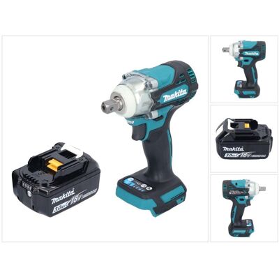 Makita, Bohrmaschine + Akkuschrauber, DTW 301 F1 Akku Schlagschrauber 18 V 330 Nm 1/2" Brushless + 1x Akku 3,0 Ah - ohne Ladegerät (Schlagschrauber) Makita, Bohrmaschine + Akkuschrauber, DTW 301 F1 Akku Schlagschrauber 18 V 330 Nm 1/2" Brushless + 1x Akku 3,0 Ah - ohne Ladegerät (Schlagschrauber)