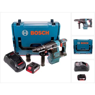 Bosch Professional, Bohrmaschine + Akkuschrauber, GBH 18V-26 F Akku Bohrhammer 18V 2,6J brushless SDS plus + 1x Akku 5,0Ah + Schnellladegerät + (Bohrhammer) Bosch Professional, Bohrmaschine + Akkuschrauber, GBH 18V-26 F Akku Bohrhammer 18V 2,6J brushless SDS plus + 1x Akku 5,0Ah + Schnellladegerät + (Bohrhammer)