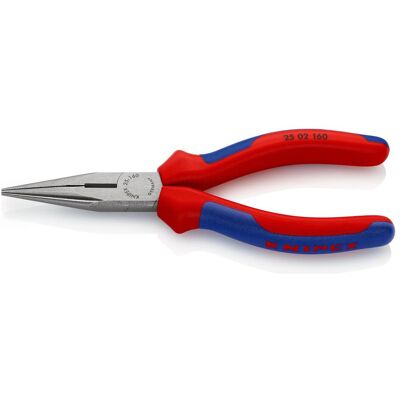 Knipex, Zange, Flachrundzange mit Schneide(Radiozange) 25 02 160 SB (160 mm) Knipex, Zange, Flachrundzange mit Schneide(Radiozange) 25 02 160 SB (160 mm)