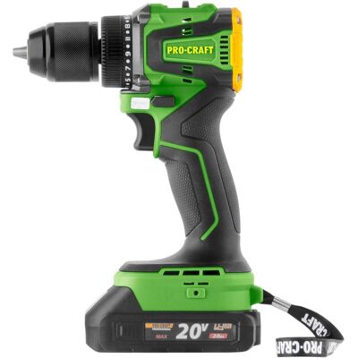 Procraft, Bohrmaschine + Akkuschrauber, PA20Li Akku Bohrschrauber 20 V 50 Nm Brushless + 1x Akku 2,0 Ah + Ladegerät + Koffer (Bohrschrauber) Procraft, Bohrmaschine + Akkuschrauber, PA20Li Akku Bohrschrauber 20 V 50 Nm Brushless + 1x Akku 2,0 Ah + Ladegerät + Koffer (Bohrschrauber)