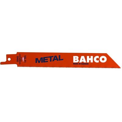 Bahco Sägeblatt, Sandflex Bimetall-Säbelsägeblätter-Satz für Metall 14 ZpZ, 100 mm - 5 Stk/Einzelhandelsverpackung Bahco Sägeblatt, Sandflex Bimetall-Säbelsägeblätter-Satz für Metall 14 ZpZ, 100 mm - 5 Stk/Einzelhandelsverpackung