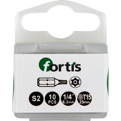 Magni, Bits, FORTIS Bit 1/4' DIN3126 C6,3 TX15x 25mm m.Bohr. 10Stk. Magni, Bits, FORTIS Bit 1/4' DIN3126 C6,3 TX15x 25mm m.Bohr. 10Stk.