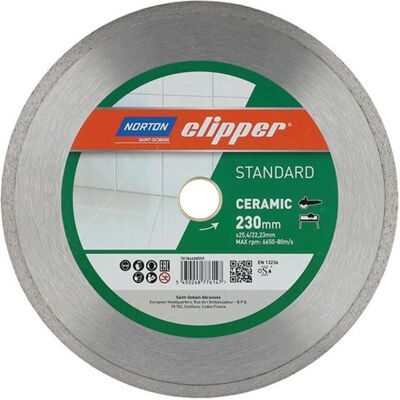Symantec Norton Clipper, Sägeblatt, Diamantscheibe Standard Ceramic Ø230x25,4 mm Symantec Norton Clipper, Sägeblatt, Diamantscheibe Standard Ceramic Ø230x25,4 mm
